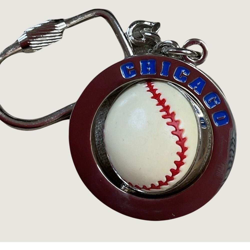 Chicago Cubs MLB Baseball Team Logo Metal Enamel‎ Keychain Key Ring Fan Souvenir